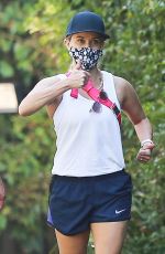 REESE WITHERSPOON Out Hikinig in Brentwood 10/03/2020