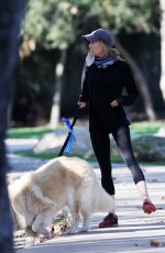 RENEE ZELLWEGER Out with Her Dogs in Santa Monica 10/11/2020