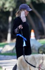 RENEE ZELLWEGER Out with Her Dogs in Santa Monica 10/11/2020
