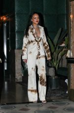 RIHANNA Out and About in Los Angeles 10/30/2020