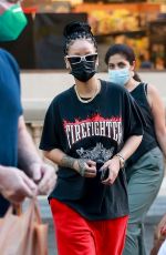 RIHANNA Out Shopping at Ralphs and Bristol Farms in Beverly Hills 10/19/2020