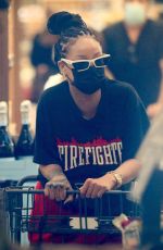 RIHANNA Out Shopping at Ralphs and Bristol Farms in Beverly Hills 10/19/2020