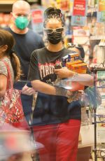 RIHANNA Out Shopping at Ralphs and Bristol Farms in Beverly Hills 10/19/2020