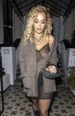RITA ORA at a Recording Studio in London 10/13/2020