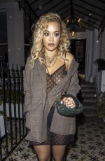 RITA ORA at a Recording Studio in London 10/13/2020