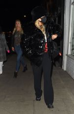 RITA ORA Out for Dinner at Taqueria Mexican in London 10/03/2020