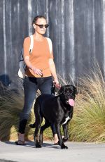 ROBIN WRIGHT Out with Her Dog in Brentwood 10/12/2020