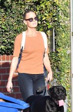 ROBIN WRIGHT Out with Her Dog in Brentwood 10/12/2020