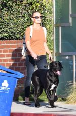 ROBIN WRIGHT Out with Her Dog in Brentwood 10/12/2020