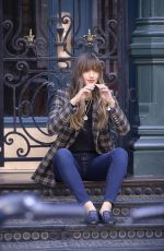 ROCKY BARNES on the Set of a Photoshoot in New York 10/15/2020