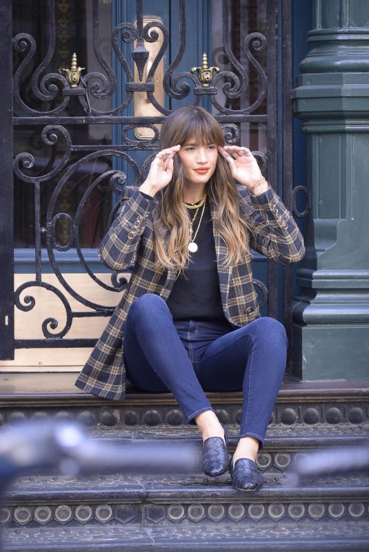 ROCKY BARNES on the Set of a Photoshoot in New York 10/15/2020
