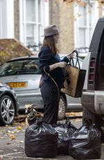 ROSE LESLIE Loading Luggage into Her Car in London 10/28/2020