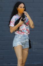 RUMER WILLIS in Denim SHorts Out with Her Dog in Los Angeles 10/16/2020