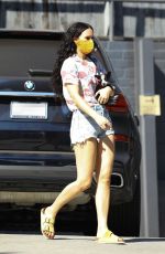RUMER WILLIS in Denim SHorts Out with Her Dog in Los Angeles 10/16/2020