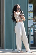 RUMER WILLIS Out with her Dog in Los Angeles 10/19/2020