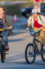 SADIE SINK and Gaten Matarazzo on the Set of Stranger Things, Season 4 in Atlanta 10/20/2020