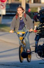 SADIE SINK and Gaten Matarazzo on the Set of Stranger Things, Season 4 in Atlanta 10/20/2020