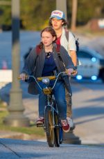 SADIE SINK and Gaten Matarazzo on the Set of Stranger Things, Season 4 in Atlanta 10/20/2020