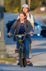 SADIE SINK and Gaten Matarazzo on the Set of Stranger Things, Season 4 in Atlanta 10/20/2020