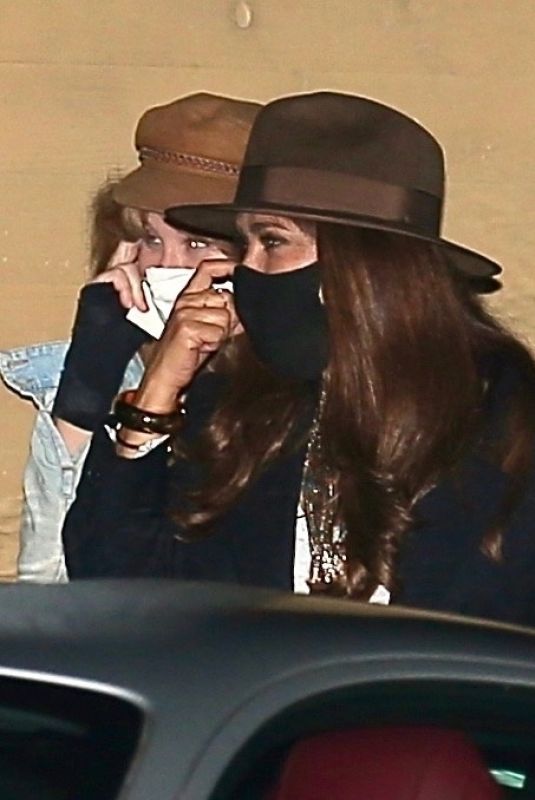 SALMA HAYEK Out for Dinner in Malibu 10/18/2020