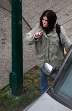 SANDRA BULLOCK on the Set of a Movie in Vancouver 10/16/2020