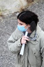 SANDRA BULLOCK on the Set of a Movie in Vancouver 10/16/2020