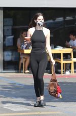 SCOUT WIILLIS in Tights at Coffee Bean & Tea Leaf in Los Feliz 10/17/2020