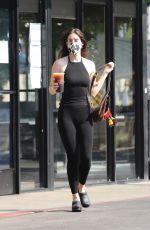 SCOUT WIILLIS in Tights at Coffee Bean & Tea Leaf in Los Feliz 10/17/2020