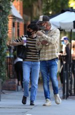 SELMA BLAIR and Ron Carlson at Alfred Coffee in Los Angeles 10/27/2020