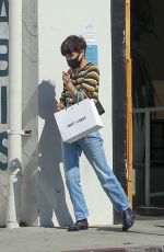 SELMA BLAIR at Sweet Flower Cannabis Dispensary in West Hollywood 10/30/2020
