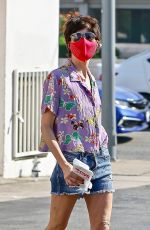 SELMA BLAIR in Denim Shorts Out in Studio City 10/03/2020
