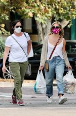 SHANNEN DOHERTY and SARAH MICHELLE GELLAR Shopping at Malibu Country Mart 10/05/2020