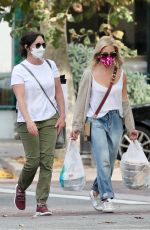 SHANNEN DOHERTY and SARAH MICHELLE GELLAR Shopping at Malibu Country Mart 10/05/2020