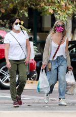 SHANNEN DOHERTY and SARAH MICHELLE GELLAR Shopping at Malibu Country Mart 10/05/2020