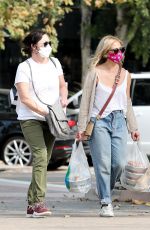 SHANNEN DOHERTY and SARAH MICHELLE GELLAR Shopping at Malibu Country Mart 10/05/2020