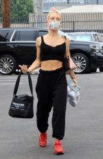 SHARNA BURGESS at the Dancing with the Stars Studio in Los Angeles 10/09/2020