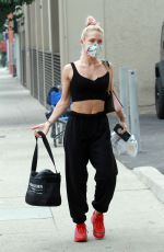 SHARNA BURGESS at the Dancing with the Stars Studio in Los Angeles 10/09/2020