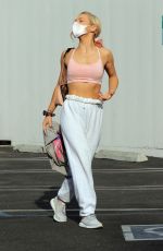 SHARNA BURGESS Leaves DWTS Rehearsal in Los Angeles 10/06/2020