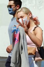 SHARNA BURGESS Leaves DWTS Rehearsal in Los Angeles 10/06/2020