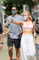 SHARNA BURGESS Leaves DWTS Rehearsal in Los Angeles 10/06/2020