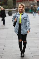 SIAN WELBY Arrives at Global Radio in London 10/13/2020