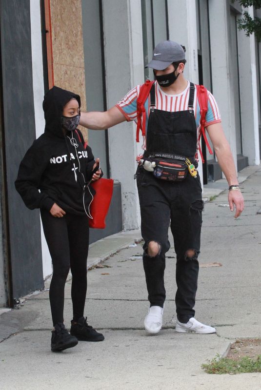 SKAI JACKSON and Alan Bersten Leaves Dance Rehersal in Los Angeles 10/24/2020