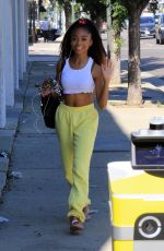 SKAI JACKSON Arrives at DWTS Studio in Los Angeles 10/14/2020