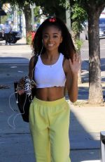 SKAI JACKSON Arrives at DWTS Studio in Los Angeles 10/14/2020