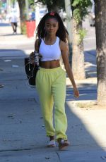 SKAI JACKSON Arrives at DWTS Studio in Los Angeles 10/14/2020