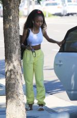 SKAI JACKSON Arrives at DWTS Studio in Los Angeles 10/14/2020