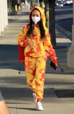 SKAI JACKSON Arrives at DWTS Studio in Los Angeles 10/28/2020