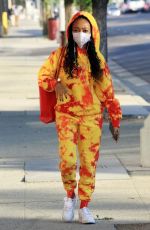 SKAI JACKSON Arrives at DWTS Studio in Los Angeles 10/28/2020