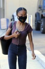 SKAI JACKSON Heading to DWTS Practice in Los Angeles 10/09/2020