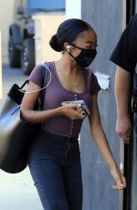 SKAI JACKSON Heading to DWTS Practice in Los Angeles 10/09/2020